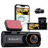 NNEOBA 4K Dual Lens Dash Cam with Night Vision