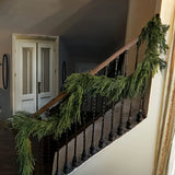100cm Artificial Norfolk Pine Christmas Wreath Realistic Green Faux