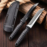NNEOBA 2-Piece Stainless Steel Mini Knife Set Black