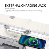 NNEOBA Hardside Trolley Luggage with USB Port White