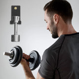 NNEOBA Wall-Mounted Barbell Storage Rack - Steel Holder