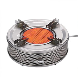 NNEOBA 4000W Camping Gas Stove Foldable High-Power Windproof Silver
