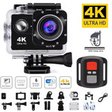 NNEOBA 4K Sports Action Camera 30M Waterproof Black
