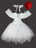 Women's Halloween Clown Cosplay Costume with Skirt