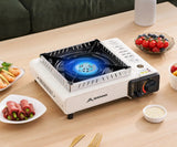 NNEOBA Camping Stove Cassette with 3-Layer Safety White