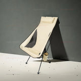 NNEOBA Camping Chair with Headrest Beige
