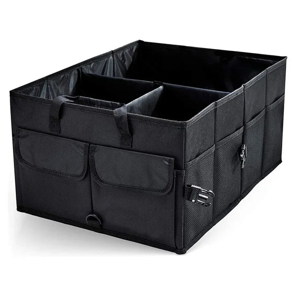 NNEOBA Large Capacity Collapsible Car Trunk Organizer Storage Box Black