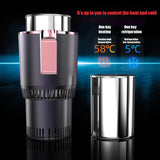 NNEOBA Portable 2-in-1 Car Cup Cooler & Warmer–12V Auto Beverage Balck