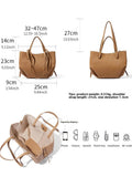 NNEOBA Genuine Leather Soft Tote Bag