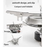 NNEOBA Ultralight Camping Gas Stove Head Silver