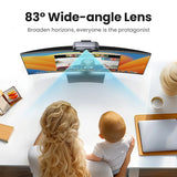 NNEOBA 2K USB Webcam HD Mini Web Camera with Autofocus Black