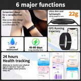 NNEOBA No-Screen Smart Fitness Band Black