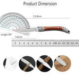 NNEOBA 2pcs Folding Pocket Fruit Knife Brown