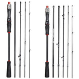 NNEOBA 2.1M Carbon Fiber Casting Rod 6-Section Black