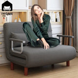 NNEOBA 65CM Grey Simple Folding Sofa Bed - Easy Assembly & Durable Comfort