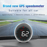 NNEOBA Universal GPS Head-Up Display–Digital Speedometer Black