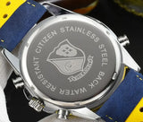 NNEOBA Men's Quartz Watch Waterproof Stainless Steel (Blue Rubber belt)