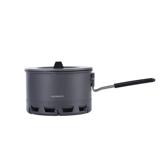 NNEOBA Ultralight Heat Exchanger Pot Camping Cookware Grey
