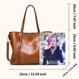 NNEOBA Vintage Leather Shoulder Handbag