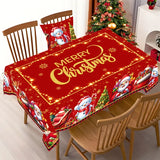 Merry Christmas Waterproof Tablecloth