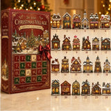 24-Day Mini Christmas Brick Ornament Advent Calendar,Unique Designs, Buildable Bricks, Hanging Loops Included, Holiday Countdown