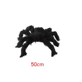 200cm  weighs only 0.100 kg Extra Large Plush Black Spider Outdoor Home Bar Party Haunted House Horror Props Halloween Decoration