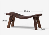 NNEOBA Multi-Functional Solid Wood Sleeping Stool - Chicken Wing Wood Cervical Vertebra Pillow