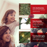 Artificial Christmas Tree with Lights