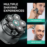 NNEOBA 6D Magnetic Electric Head Shaver