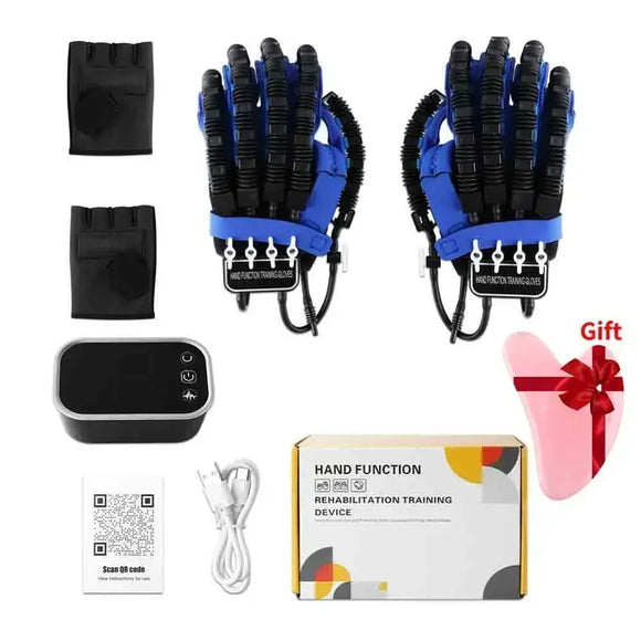 NNEOBA Robotic Rehabilitation Glove Automatic Pneumatic Hand Trainer Blue
