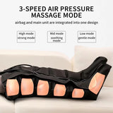 NNEOBA 360 Air Pressure Leg Massager Boots with Remote Black