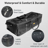 NNEOBA 150L Folding Camping Storage Bag Waterproof Black