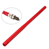 NNEOBA 2Pcs Car Spark Plug Socket Wrench Rubber Grip Spanner Red