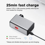 NNEOBA A3 Mini Electric Bicycle Air Pump Cordless Aluminum Inflator Grey