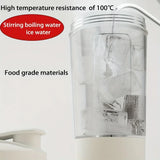 NNEOBA 13.53 Oz Portable Electric Self-Stirring Cup USB Bottle White