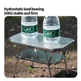 NNEOBA Outdoor Folding Steel Table Tactical Use Silver