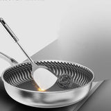 NNEOBA Tri-Ply 316 Frying Pan 32cm Double-Sided Honeycomb Skillet Silver