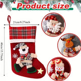4PCS Christmas Stocking Gift Bag Set