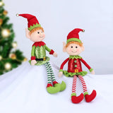 NNEOBA 65CM Long-Legged Elf Doll Christmas Party Ornament (2pcs)