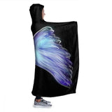 NNEOBA Gothic Sherpa Hooded Blanket