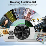 NNEOBA Digital Camera with 3.0 Flip Screen White