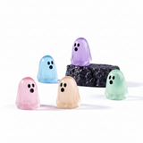10 Pcs Luminous Ghost Figures – Glow-in-the-Dark Mini Halloween Decorations for Home, Garden & Miniature Landscapes