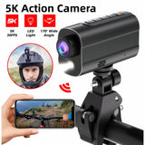 NNEOBA 5K Action Camera with LED Light 64GB Included Black