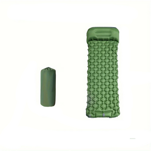 NNEOBA Ultralight Inflatable Camping Sleeping Pad with Built-In Pillow Green