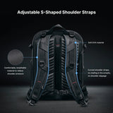 NNEOBA 22L Waterproof Camera Backpack Black