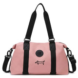 NNEOBA Fashionable Canvas Travel Bag Pink