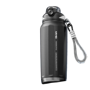 NNEOBA 1000ML One Button Open Thermos Bottle Black