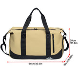 NNEOBA Waterproof Gym Travel Duffel Bag Brown