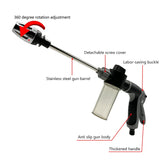NNEOBA High Pressure Spray Water Gun Multipurpose Car Wash Silver