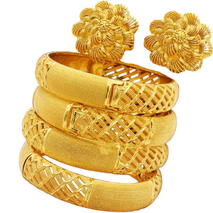 NNEOBA Women Gold Charm Bracelet Bangle Jewelry